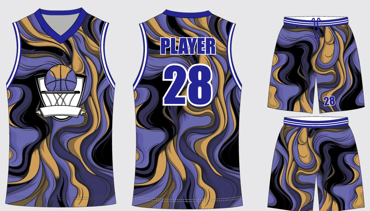 Basketball Uniform Graphite Onyx Bolt — jersey and shorts