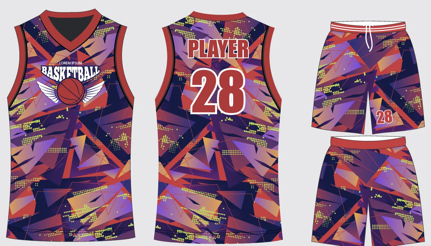 Basketball Uniform Navy Graphite — jersey and shorts