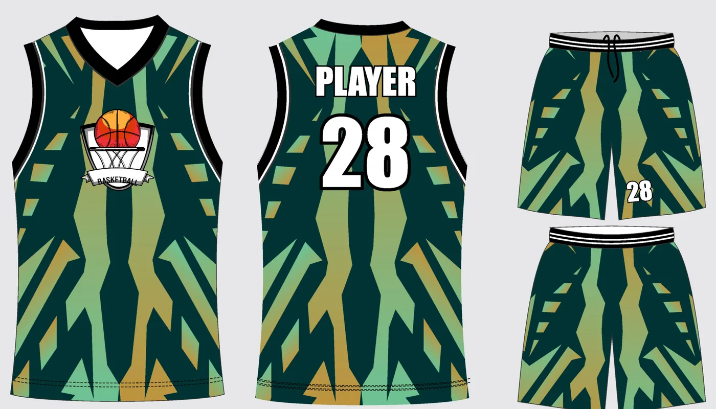 Basketball Uniform Navy Steel — jersey and shorts