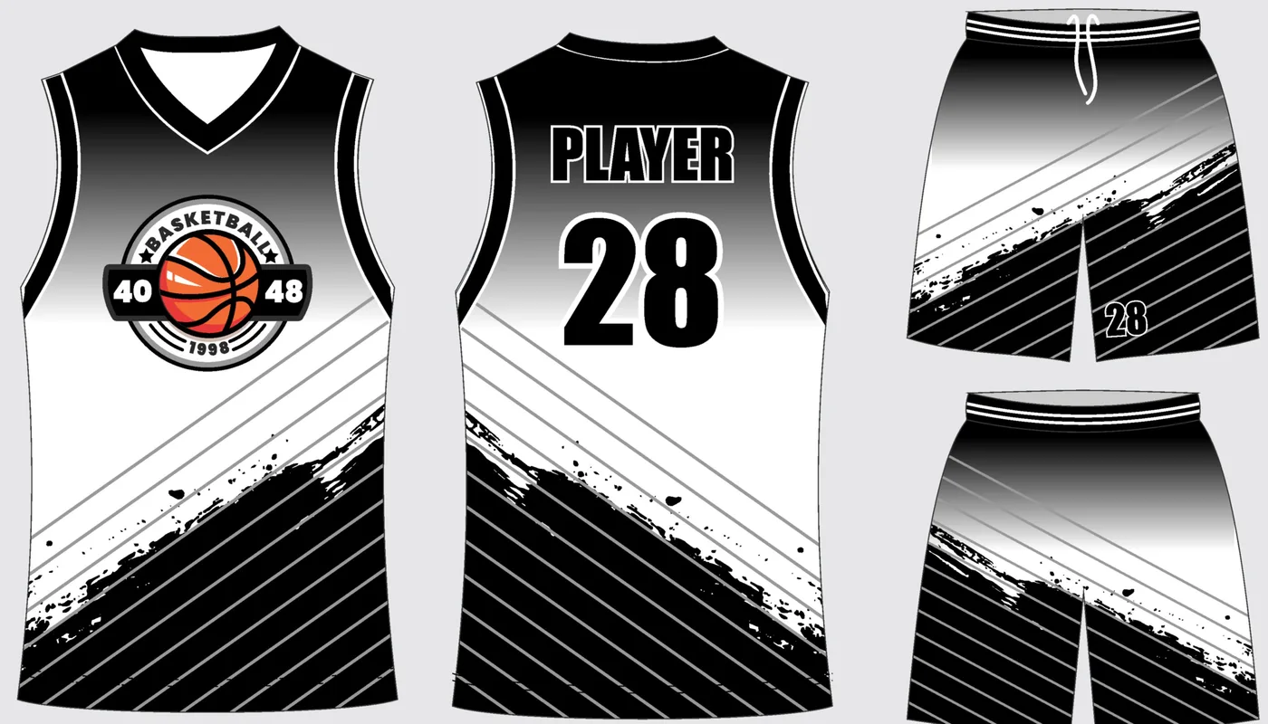 Basketball Uniform Onyx Graphite Echo — jersey and shorts