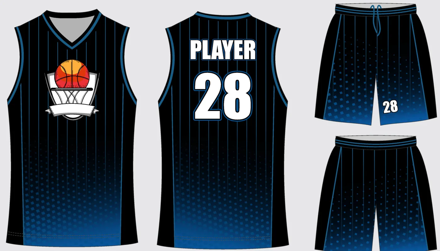 Basketball Uniform Onyx Navy Surge — jersey and shorts
