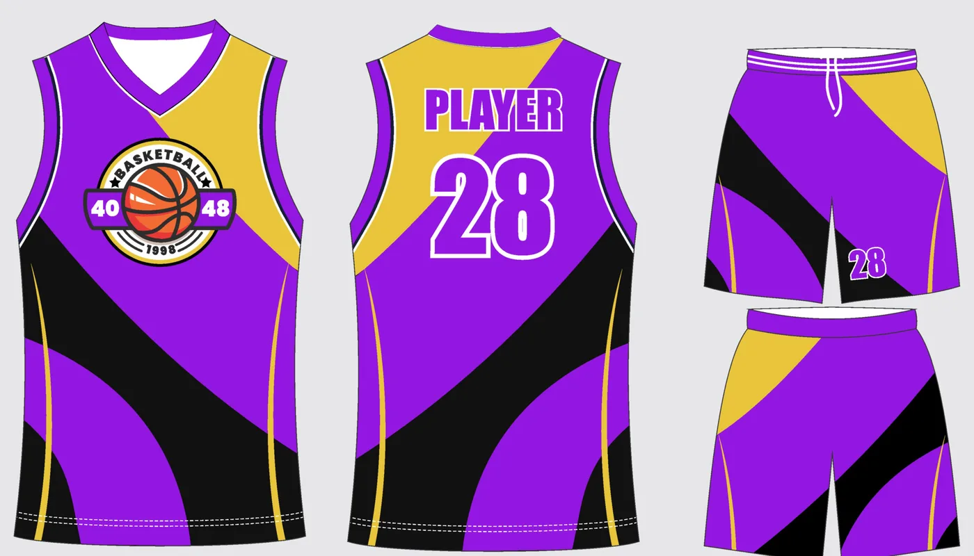 Basketball Uniform Violet Onyx — jersey and shorts